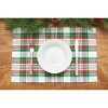 C&F Home Carter Christmas Red and Green Plaid Placemat Set of 6 - 2 of 4