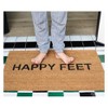 1'6"x2'6" Happy Feet Woven Door Mat Natural - Novogratz By Momeni - image 4 of 4