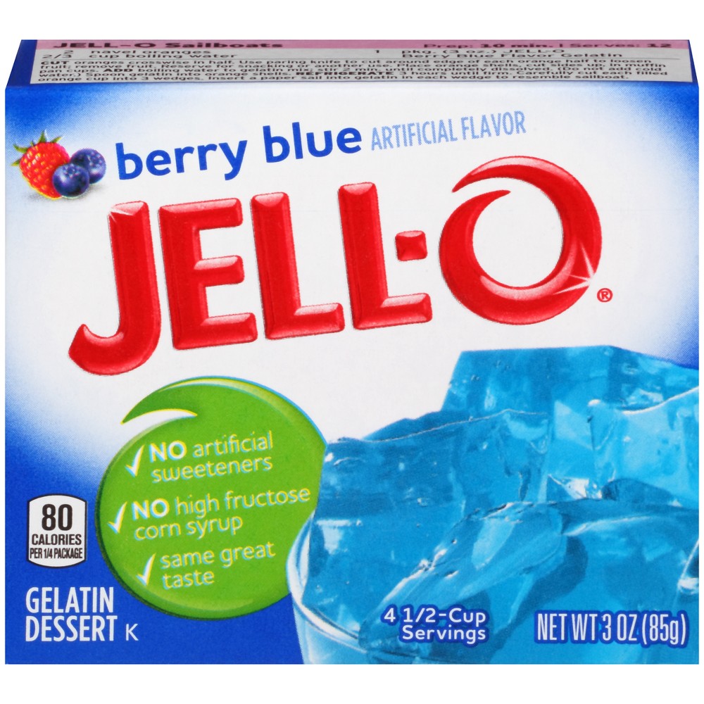 UPC 043000200407 product image for Jell-O Berry Blue Gelatin 3 oz | upcitemdb.com