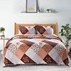 Peace Nest Lightweight Pre-washed Microfiber Quilt Coverlet Set, Browm, Twin - 2 of 4