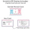 Big Dot of Happiness Girl Chevron Gender Reveal - Baby Girl Gender Reveal Scratch Off Cards - Baby Shower Game - Set of 22 - image 4 of 4