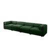 CAVINAS Modern Sectional Sofa with 4 Seats,Convertible Modular Couch with Under-Sofa Storage,Couch for Living Room,2x Corner,Green - 2 of 4
