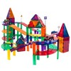PICASSO-TILES Race Track Magnetic Tiles for Kids, 128PCS with 3 Racing Cars, Construction STEM Building Blocks Educational Toy - 3 of 4