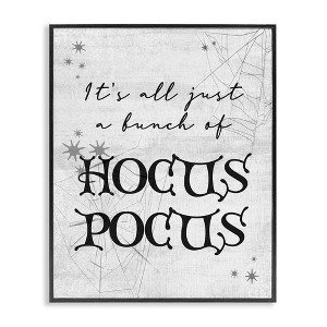 Stupell Industries Just A Bunch Of Hocus Pocus Phrase Framed Giclee Art, Black, 11" x 14" - 1 of 4