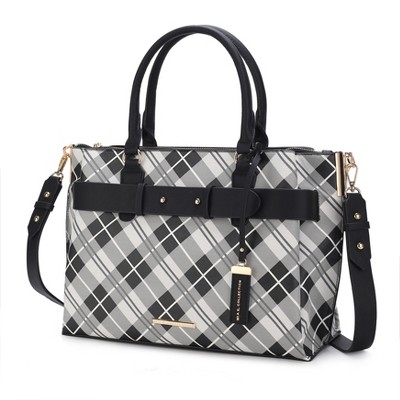 MKF Collection Vivian Plaid Women’s Satchel Bag by Mia K