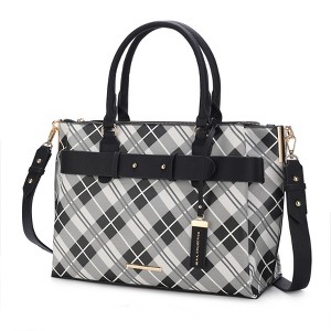MKF Collection Vivian Plaid Women’s Satchel Bag by Mia K - 1 of 4