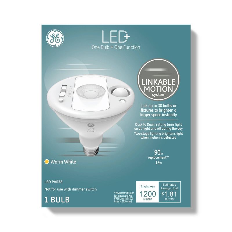 GE LED+ Linkable Motion Security Light Bulb, 3 of 9