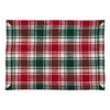 Saro Lifestyle Plaid Placemat, 14"x20" Oblong, Red/Green (Set of 4) - 2 of 4
