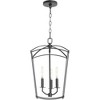 Quorum Lighting Mantle 3 - Light Chandelier in  Matte Black - 3 of 4