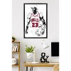 Trends International Michael Jordan - Watercolor Framed Wall Poster Prints - 2 of 4