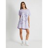 Women's Nightmare Before Christmas Oversized Graphic Pajama T-Shirt - Purple - 3 of 4