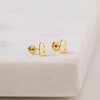 Girls' Heart Lock Screw Back 14k Gold Earrings - In Season Jewelry - 4 of 4