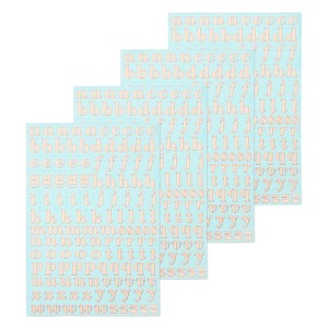 Unique Bargains 3D Small Self-Adhesive A to Z Letter Resin Sticker 4 Sheets - 1 of 4