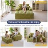 MAXYOYO Oversized Chaise Lounge Sofa with 3 Pillows, Tufted Boneless Sofa Couch for Living Room, No Assembly - 3 of 4
