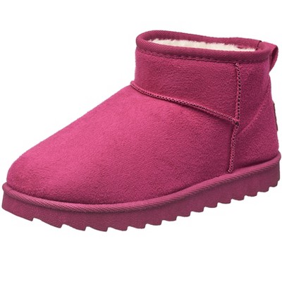 C&C California Women's Short Cozy Slipper Boots - Winter House Shoes for Women