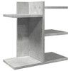 Aghana Digitals Cement Gray Plywood Desktop Organizer - 42x21.5x42cm Multi-Layer Storage for Home - 2 of 4