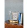 Petal Lane 7"x9" Vintage Baseball Mit Map Beaded Framed Wall Art Black - 3 of 4