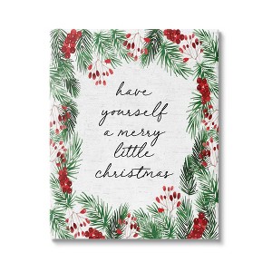 Stupell Industries Merry Little Christmas Script, 16'' x 20'' - 1 of 4
