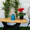 Set of 2 Solar LED Glass Bee Catcher Decor Blue - Alpine Corporation: Weather-Resistant, Reusable Wasp Trap - 2 of 4