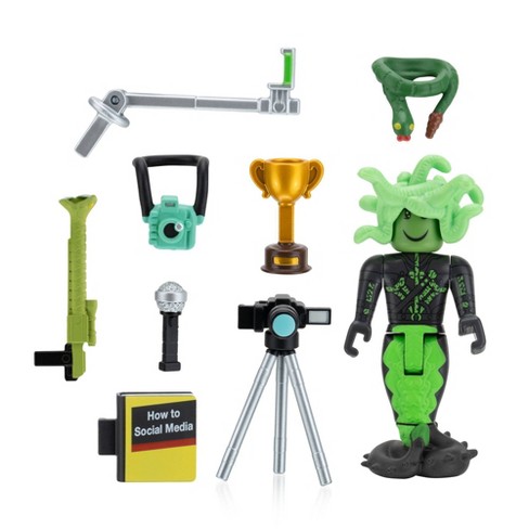 Roblox Avatar Shop Series Collection Social Medusa Influencer With Selfie Stick Figure Pack Includes Exclusive Virtual Item Target - fire hair roblox