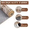 Indoor Modern Bordered Solid Color Area Rugs for Bedroom Living Room Easy Care Washable Soft Low Pile Non Slip Foldable Carpet - 4 of 4