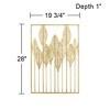 Dahlia Studios Ciera 28" High Matte Gold Framed Wall Art - 4 of 4
