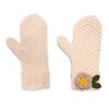 MUK LUKS Women's Mitten w/ Crochet Flower, Cream, OS - 3 of 3