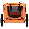 Gulches Pet Strollers: Orange Bicycle Pet Cart for Small and Medium Pets - 4 of 4