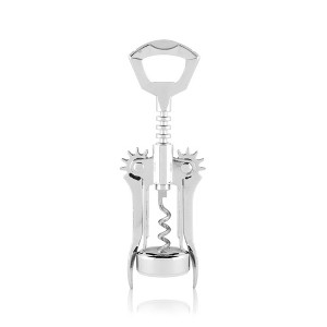 True Glider Silver Winged Corkscrew, Self Centering Worm, Bottle Opener - 1 of 4