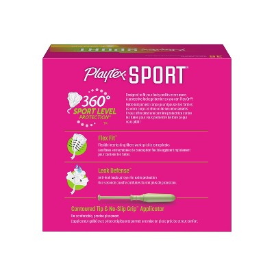 Playtex Sport Plastic Tampons Unscented Super Plus Absorbency - 36ct