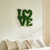 Gulches LOVE Letter Art Moss Wall Decor - Eco-Friendly & Charming Accent - 4 of 4