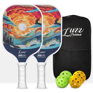 LUZZ Pickleball Paddles Set of 2 T700 Carbon Fiber Pickleball Paddle Sandblasted Surface with Honeycomb Core for Beginners - 1 of 4