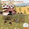 Chicken Coop Large Metal Chicken House Pen Outdoor with Waterproof Cover for Rabbits Duck Walk-in Chicken Runs for Yard with Cover Outdoor - 3 of 4