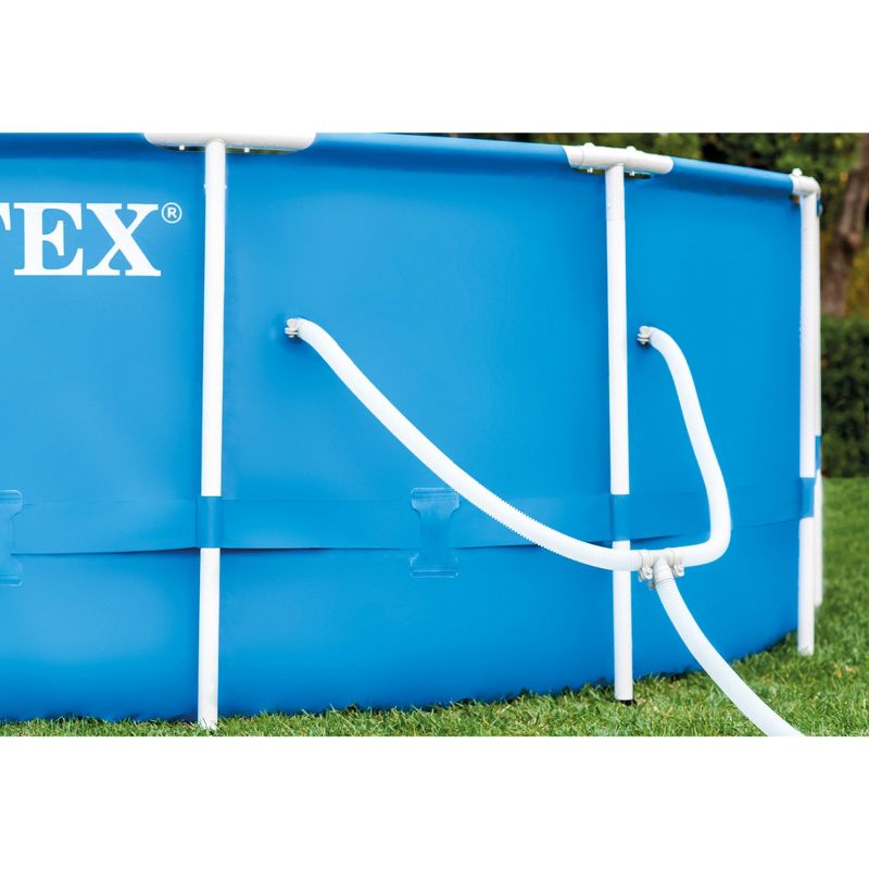 Intex 12' x 30" Metal Frame Swimming Pool w/ Filter Pump & Pool Maintenance Kit, 4 of 8
