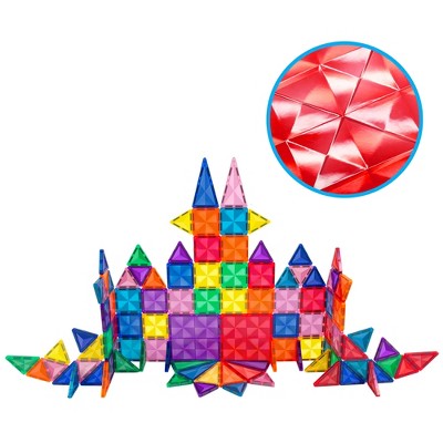 PICASSO-TILES 12 PC Magnetic Tiles, Magnetic Building Blocks for Kids, Magnet for Kids 3+