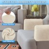 Unique Bargains Chenille Non Slip Scratch Resistant Soft Armchair Slipcovers with Twist Pins - 4 of 4