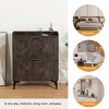 TiramisuBest Shoe Cabinet with 2 Flip Drawers& Open Shelves,Modern Entryway Shoe Storage Cabinet - 4 of 4