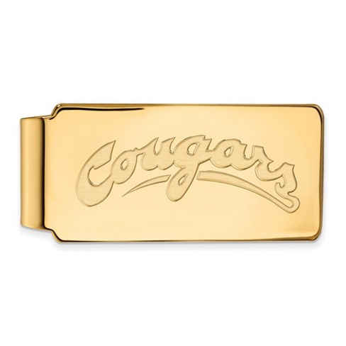 Black Bow Jewelry 14k Yellow Gold Plated Sterling Silver Washington State Cougars NCAA Money Clip - image 1 of 3