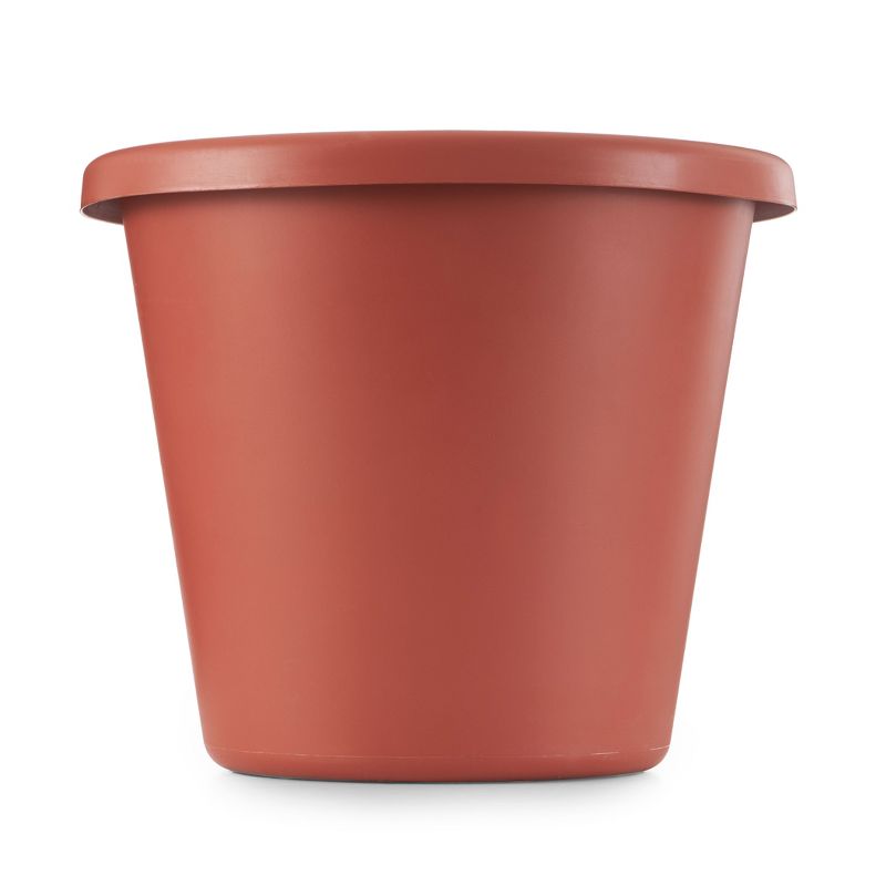 The HC Companies LIA20000E35 20 Inch Indoor/Outdoor Classic Plastic Flower Pot Container Garden Planter with Molded Rim & Drainage Holes, Terra Cotta, 2 of 7