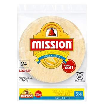Mission Gluten Free Extra Thin Yellow Corn Tortillas - 5.6oz/24ct