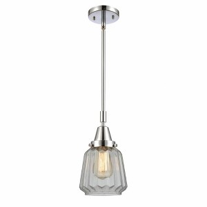 Chatham - 1 Light Stem Hung Mini Pendant In Art Deco Style-9.13 Inches Tall and 7 Inches Wide - 1 of 1