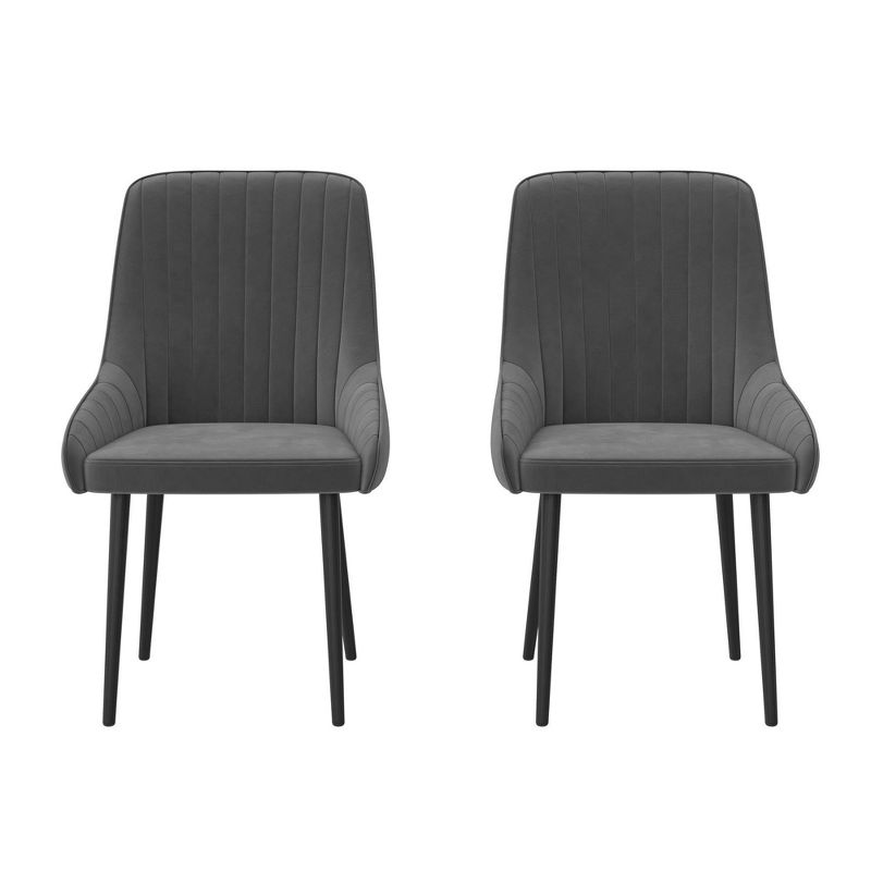 Set of 2 Cressida Upholstered Dining Chairs - Room & Joy, 5 of 13