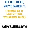 Recycled Paper Greetings Father's Day Card for Dad Fishing Fun - 3 of 3