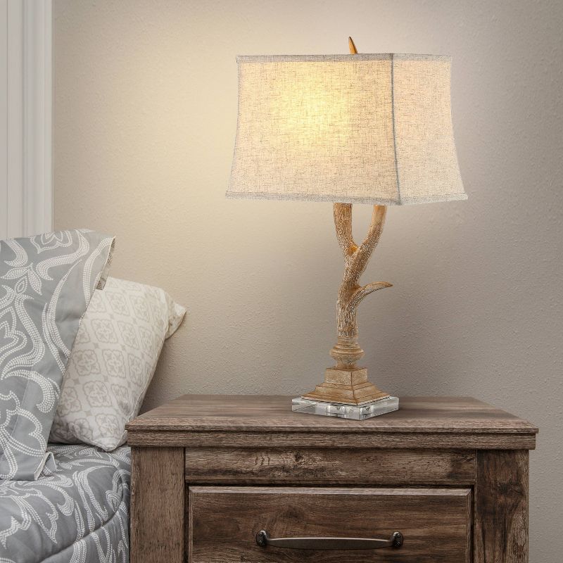 29.5" Antler Rustic Resin/Crystal LED Table Lamp (Includes LED Light Bulb) - JONATHAN Y, 4 of 10