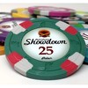 Slickblue 25-Pack Showdown 13.5g Poker Chips, Clay Composite, Sword & Spade Mold, Two-Tone Edge, $0.25-$25,000 - 2 of 3