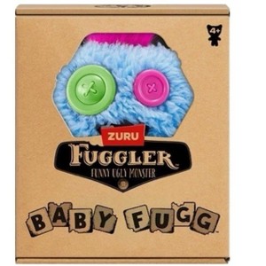 Fuggler Baby Fuggs 3.5 Inch SasQuoosh Blue Ugly Monster Soft Plush - 1 of 3