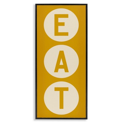 Stupell Industries Retro Style Eat Circle Letters Sign, 10" x 24"