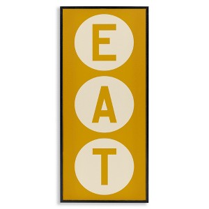 Stupell Industries Retro Style Eat Circle Letters Sign, 10" x 24" - 1 of 4