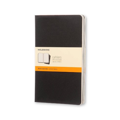 Moleskine Cahier Journal, Soft Cover, Large (5 x 8.25) Plain/Blank, Kraft  Brown, 80 Pages (Set of 3)
