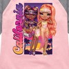 Girls' - Rainbow High - California Shirt Tail Raglan Graphic T-shirt - 2 of 4